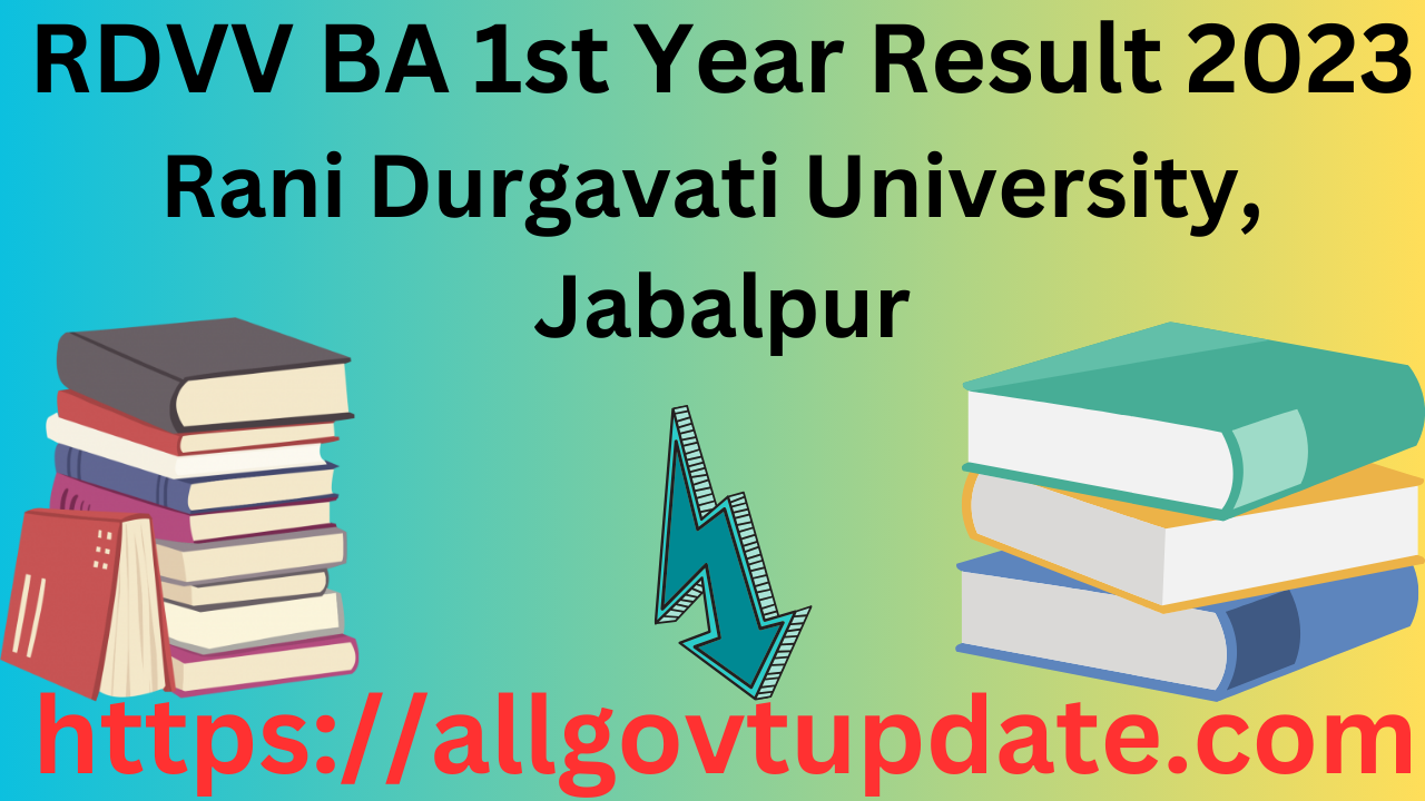 RDVV BA 1st Year Result 2023 (OUT) Check Here Now - All Govt Update